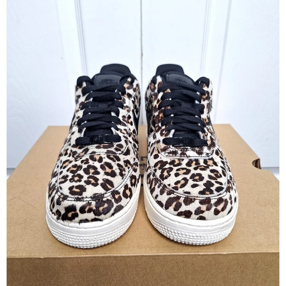 Nike Air Force 1 Animal Pack Snow Leopard Leather 898889-004 size 8.5 Women's
